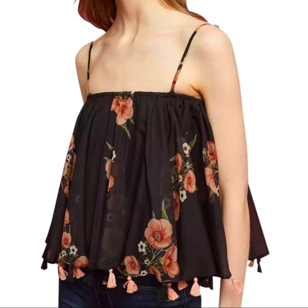 Anthro cropped blouse